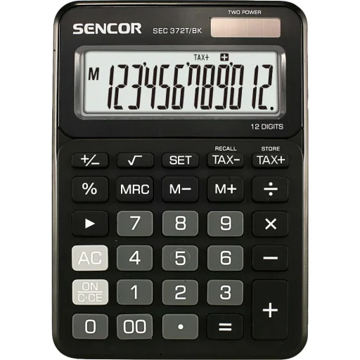SENCOR SEC 372T/BK 12 számjegyű asztali számológép fekete - 1
