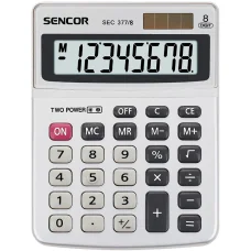SENCOR SEC 377/8 DUAL asztali számológép, 8 számjegyes, elem- és napelemes