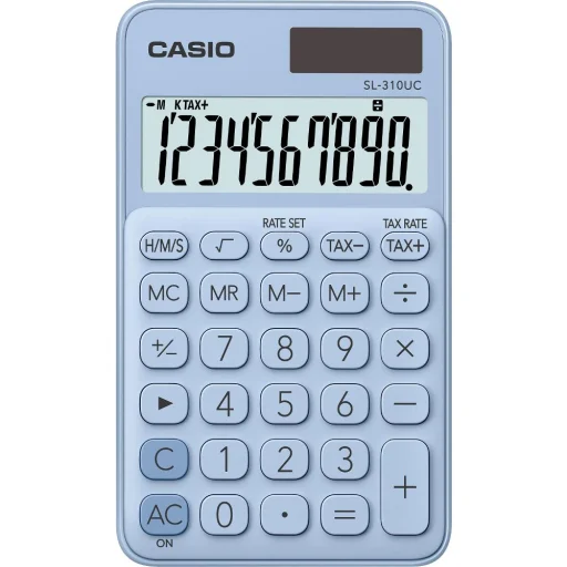 Casio SL-310UC zsebszámológép puha tokkal, 10 számjegyes kijelzővel - 1