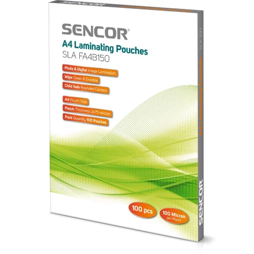 SENCOR SLA FA4B150 A4 lamináló fólia 2×75 mikron 100 db - 3