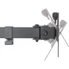 STELL SOS 1120 dual monitorasztal tartó 13–32", fekete thumbnail