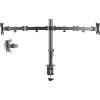 STELL SOS 1120 dual monitorasztal tartó 13–32", fekete thumbnail
