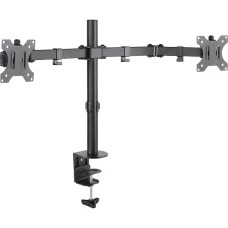 STELL SOS 1120 dual monitorasztal tartó 13–32", fekete