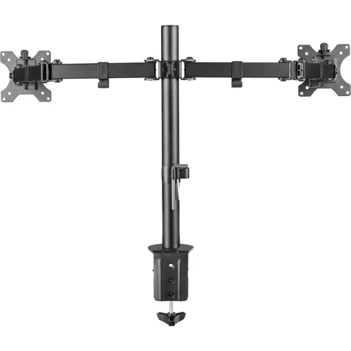 STELL SOS 1120 dual monitorasztal tartó 13–32", fekete - 2