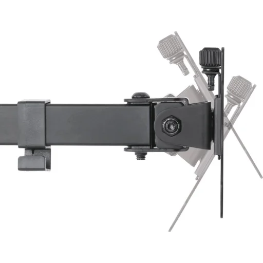 STELL SOS 1120 dual monitorasztal tartó 13–32", fekete - 12