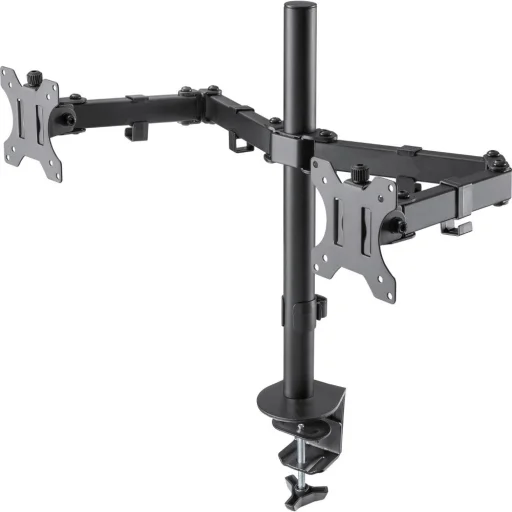 STELL SOS 1120 dual monitorasztal tartó 13–32", fekete - 3