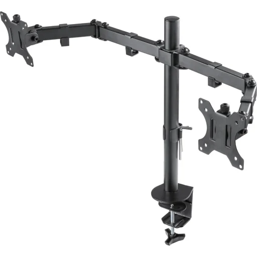 STELL SOS 1120 dual monitorasztal tartó 13–32", fekete - 5