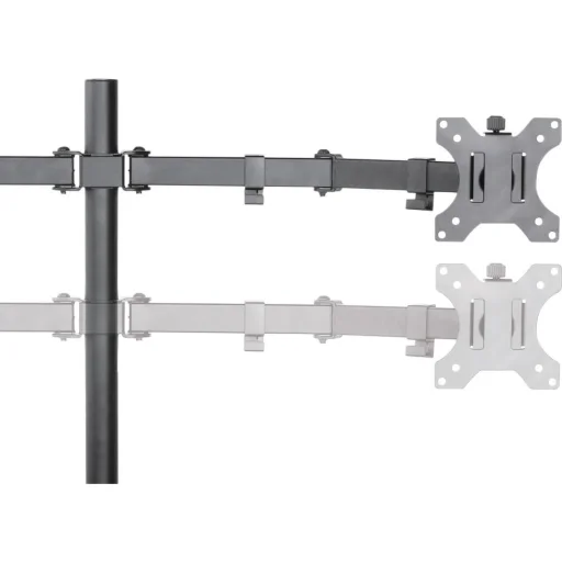 STELL SOS 1120 dual monitorasztal tartó 13–32", fekete - 6