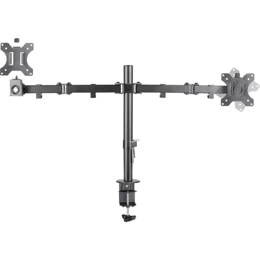 STELL SOS 1120 dual monitorasztal tartó 13–32", fekete - 9
