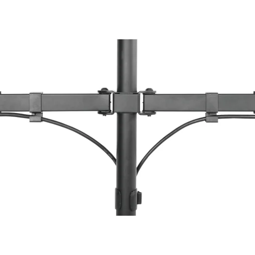 STELL SOS 1120 dual monitorasztal tartó 13–32", fekete - 10