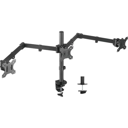 STELL SOS 1130 háromkaros monitorasztali tartó 13–27", fekete - 5