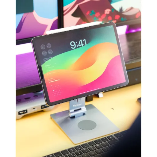 YENKEE YSN 04 TASK mágneses iPad állvány USB-C hubbal, 11 - 8