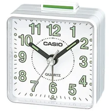 CASIO TQ-140-7EF analóg ébresztőóra fehér műanyag tokkal
