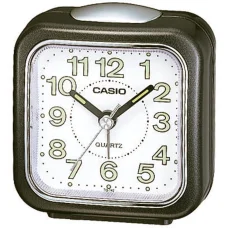 CASIO TQ-142-1EF analóg ébresztőóra fekete műanyag tokkal, fehér számlappal