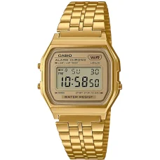 CASIO A158WETG-9AEF unisex digitális karóra 36,8 mm arany színben