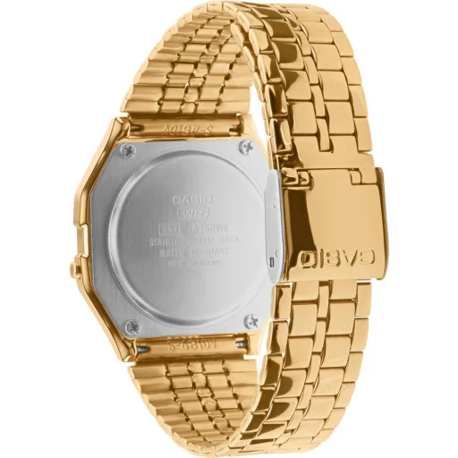 CASIO A158WETG-9AEF unisex digitális karóra 36,8 mm arany színben - 2