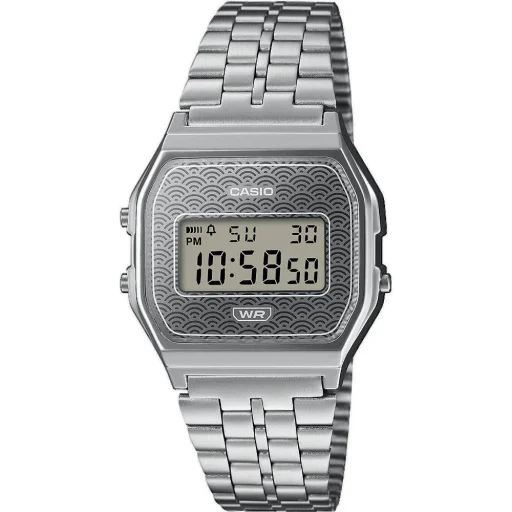 Casio A159WEVJ-7ER unisex digitális karóra, ezüst, 36,8 mm - 1