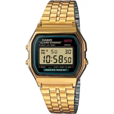 CASIO A159WGEA-1EF unisex digitális karóra arany színben, 36,8 mm