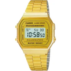 CASIO A168WG-9EF unisex digitális karóra 38,6 mm arany színben