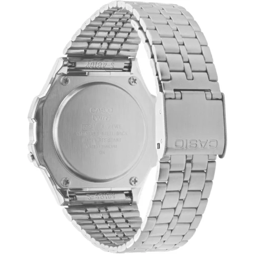 CASIO A171WE-1AEF Unisex digitális karóra 36,6 mm ezüst nemesacél csattal - 2