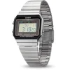 CASIO A700WE-1AEF unisex digitális karóra 37,4 mm ezüst nemesacél csattal thumbnail