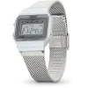 CASIO A700WEM-7AEF unisex digitális karóra 37,4 mm ezüst nemesacél csattal thumbnail