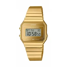 CASIO A700WEVG-9AEF unisex digitális karóra arany színben, 37,4 mm