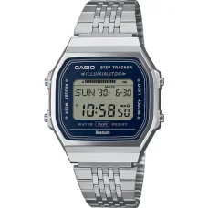 Casio ABL-100WE-2AEF unisex digitális karóra Bluetooth lépésszámlálóval, 37,9 mm, ezüst