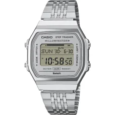 CASIO ABL-100WE-7AEF Unisex digitálne hodinky s Bluetooth krokomerom, 37,9 mm, strieborné
