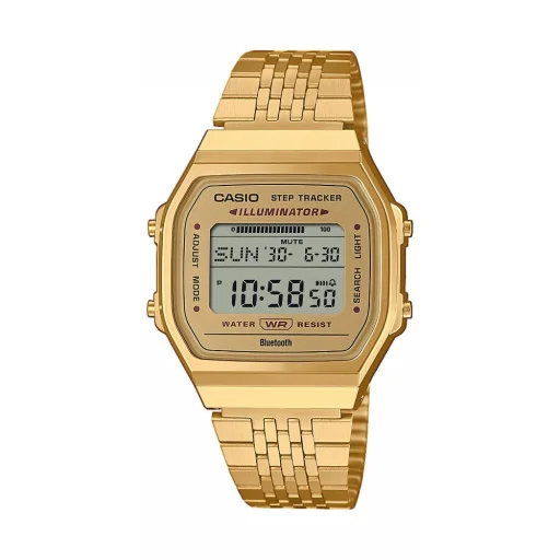 Casio ABL-100WEG-9AEF unisex digitális karóra, arany, Bluetooth lépésszámlálóval - 1