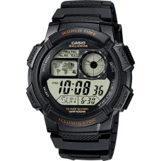 CASIO AE-1000W-1AVEF férfi digitális karóra, 43,7 mm, fekete, 3198