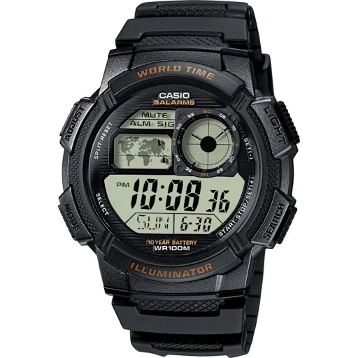 CASIO AE-1000W-1AVEF férfi digitális karóra, 43,7 mm, fekete, 3198 - 1