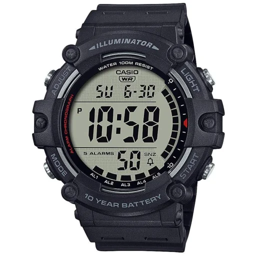 CASIO AE-1500WH-1AVEF pánske digitálne hodinky 51,2 mm s čiernym plastovým remienkom - 1