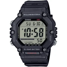 CASIO AE-1600H-1AVEF pánske digitálne náramkové hodinky 49,7 mm čierne plastové puzdro a remienok