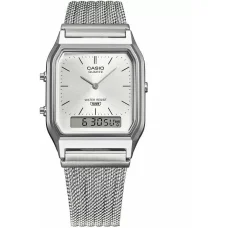 Pánske ana-digi hodinky Casio AQ-230EM-7AEF 27,8 mm v striebornej farbe