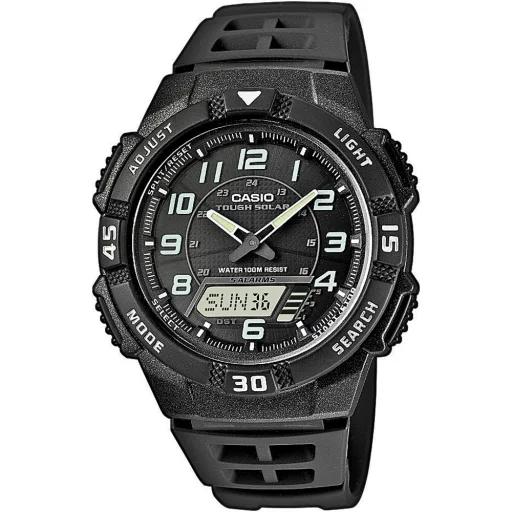CASIO AQ-S800W-1BVEF pánske ana-digi hodinky 42 mm čierne, solárne, 5208 - 1