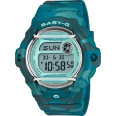 Casio BG-169CM-2ER dámske digitálne hodinky 42,6 mm zelené plastové puzdro a remienok