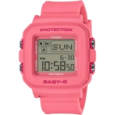 CASIO BGD-10KH-4ER női digitális karóra, 39 mm, rózsaszín