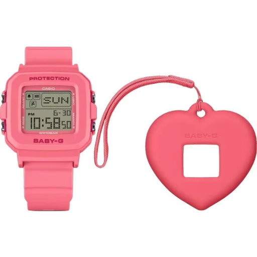 CASIO BGD-10KH-4ER női digitális karóra, 39 mm, rózsaszín - 3