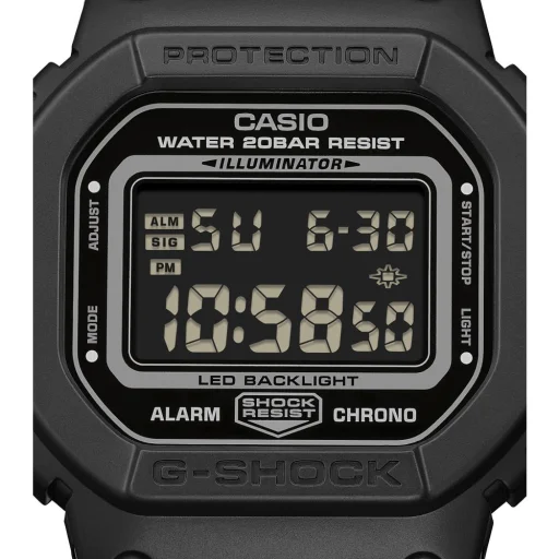 Casio G-Shock DW-5600MNC-1ER férfi digitális karóra fekete szövetszíjjal, 43 mm - 8