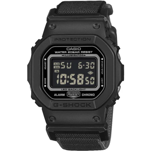 Casio G-Shock DW-5600MNC-1ER férfi digitális karóra fekete szövetszíjjal, 43 mm - 1