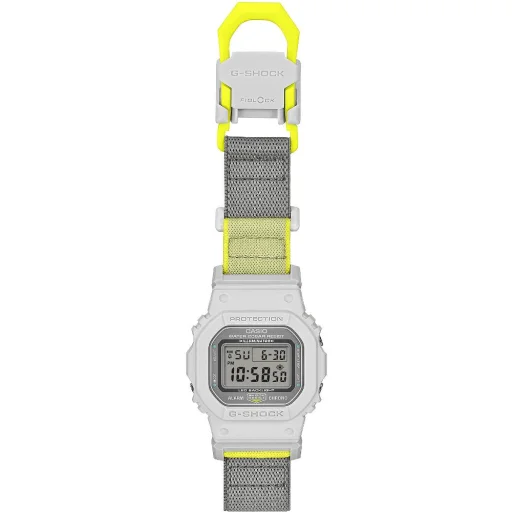 Casio G-Shock DW-5600MNC-7A8ER férfi digitális karóra 43 mm fehér tokkal és szürke szövetszíjjal - 3