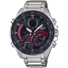 CASIO ECB-900DB-1AER férfi analóg-digitális napelemes karóra, 48 mm, ezüst nemesacél szíj, fekete számlap, Bluetooth thumbnail