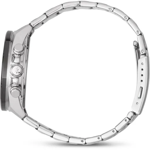 CASIO ECB-900DB-1AER férfi analóg-digitális napelemes karóra, 48 mm, ezüst nemesacél szíj, fekete számlap, Bluetooth - 3