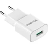 YENKEE YAC 2023WH USB hálózati töltő Quick Charge 3.0, 18 W, fehér thumbnail