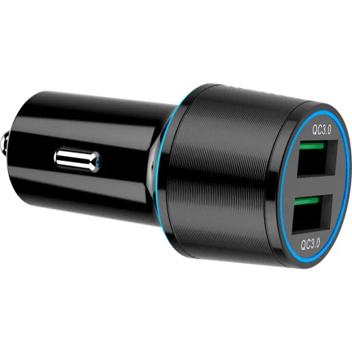 YENKEE YAC 2136 duális USB autós töltő Quick Charge 3.0, 36 W, fekete - 2