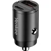 Yenkee YAC CAR 02 MINI 30W USB-A/USB-C autós gyorstöltő, alumínium, fekete thumbnail