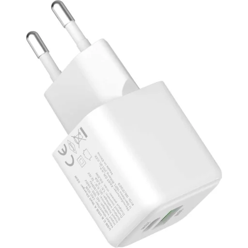 YENKEE YAC G38 VOLT GaN hálózati gyorstöltő USB-A + USB-C, 20 W - 7