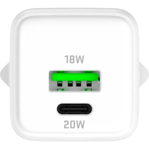 YENKEE YAC G38 VOLT GaN hálózati gyorstöltő USB-A + USB-C, 20 W - 3
