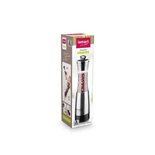 LAMART LT7012 GRAVITY elektromos fűszerőrlő, 70 ml, nemesacél - 8